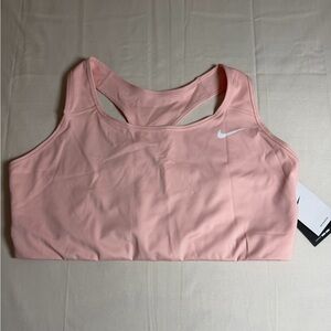 Nike Dry-Fit Light Pastel Pink Athletic Plus Size Sports Bra 3X Gym Athleisure